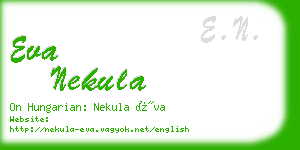 eva nekula business card